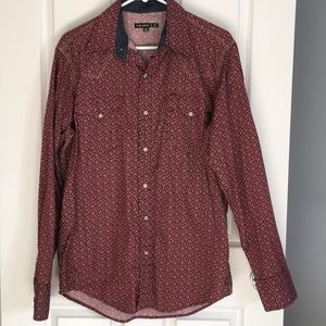 Men’s maroon cotton shirt